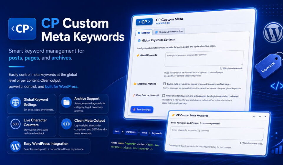 Custom Meta Keywords