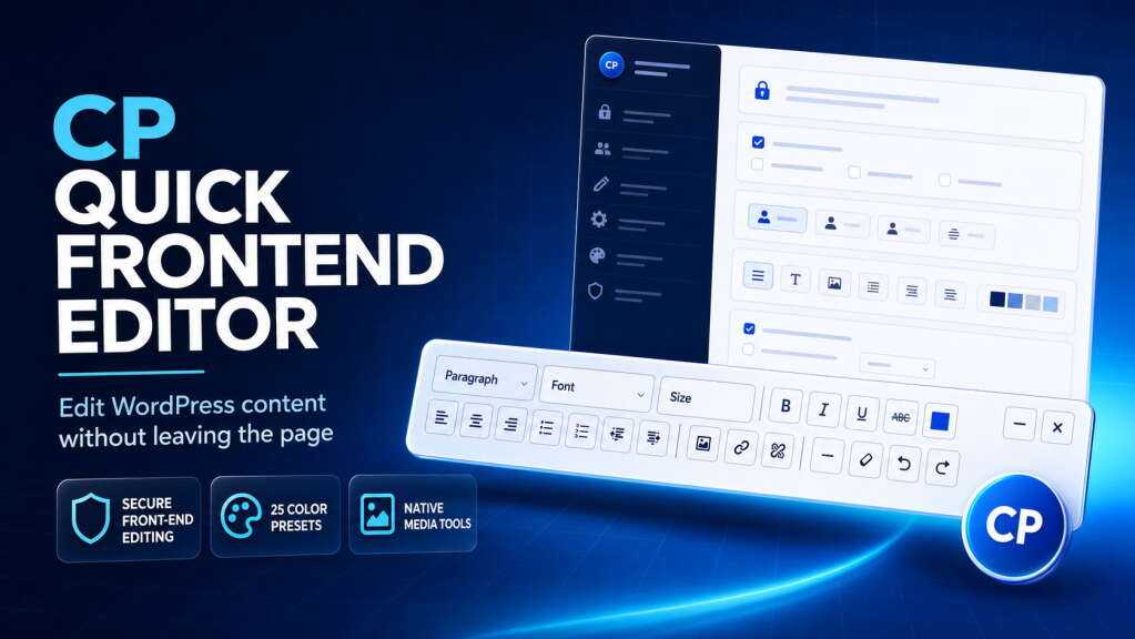 CP Quick Frontend Editor