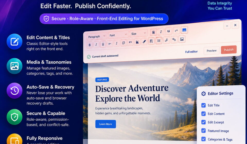 CP Quick Frontend Editor